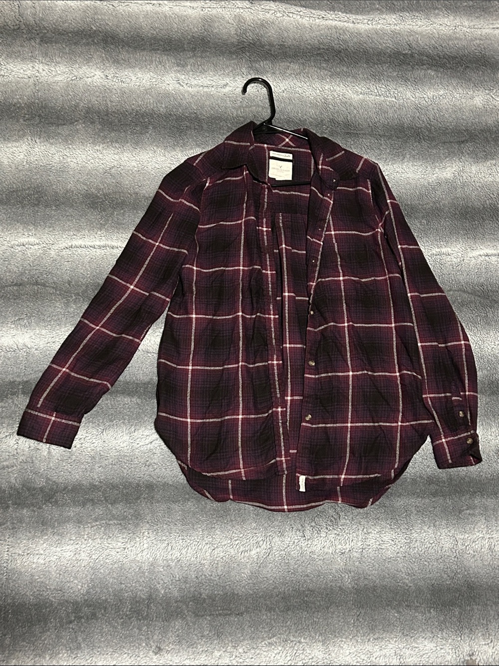 Plaid Boyfriend Fit Flannel - American Eagle XS